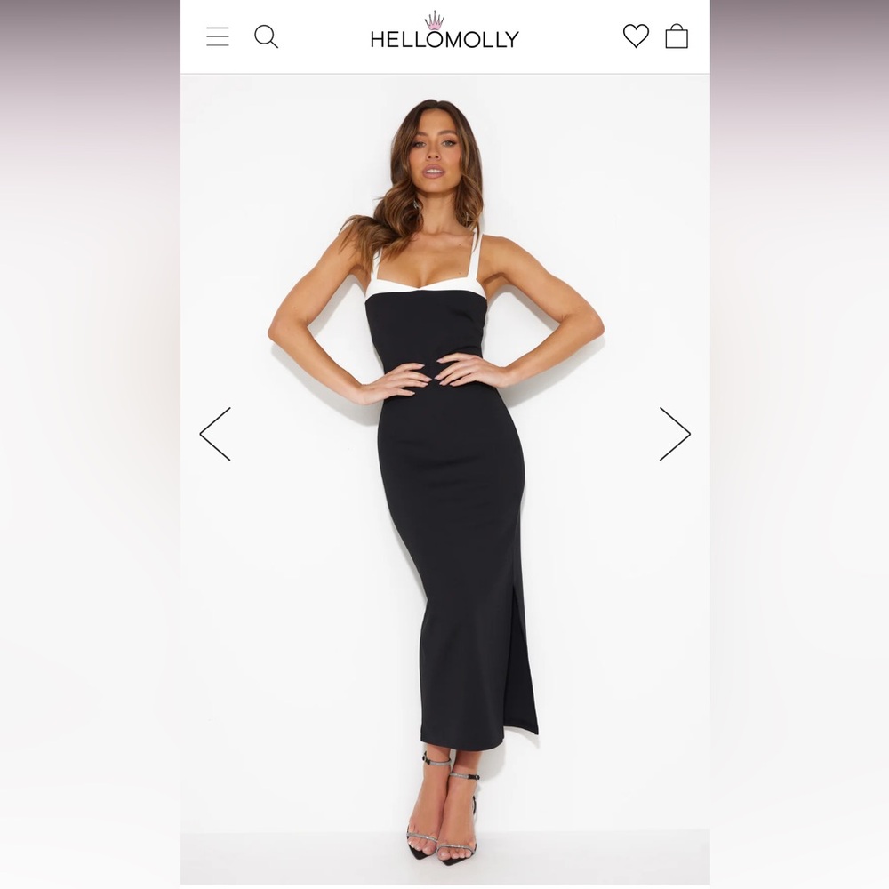 Hello Molly In Her Prime Midi Dress in Black